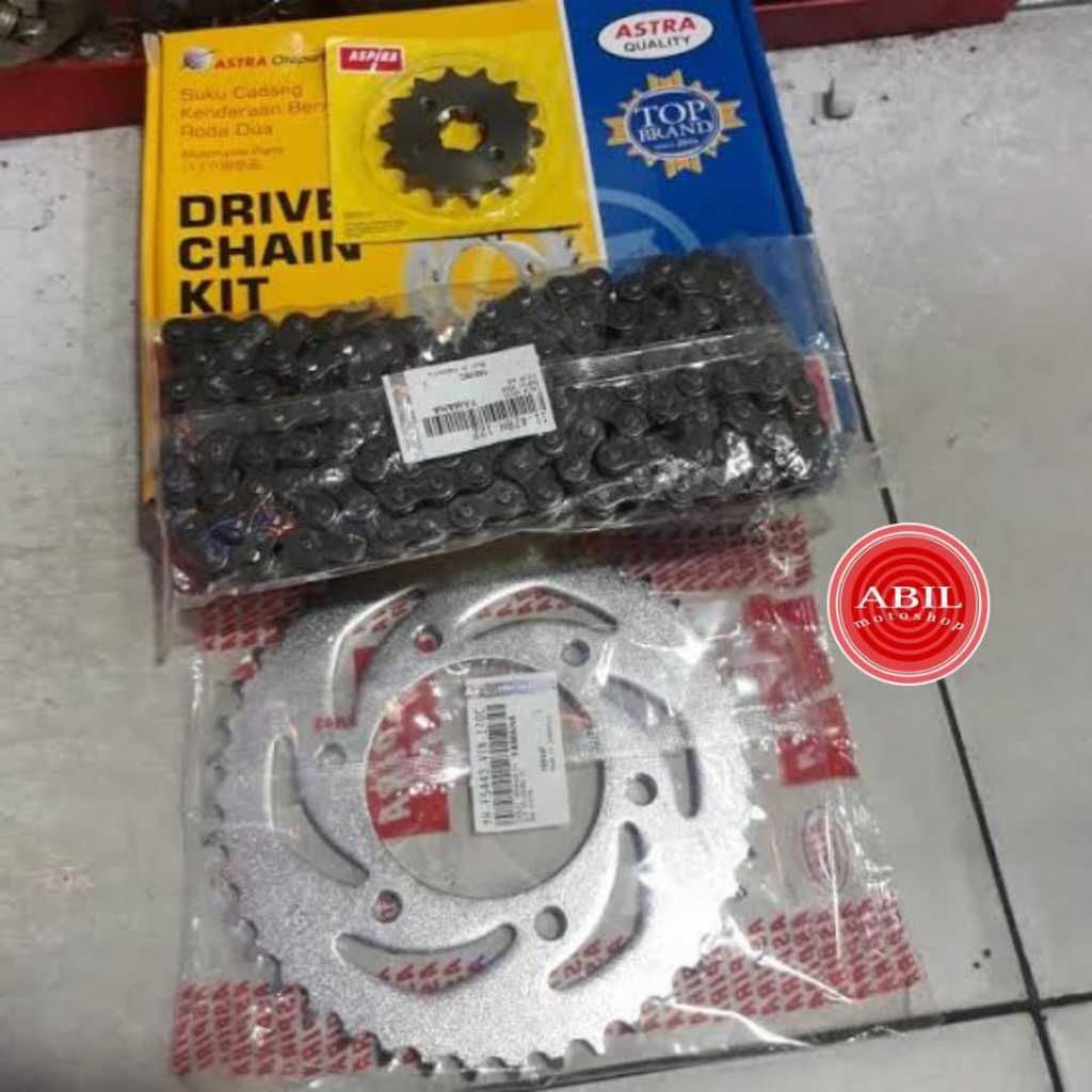 Gir set lengkap satu set buat vixion new, vixion old/gear set ASPIRA