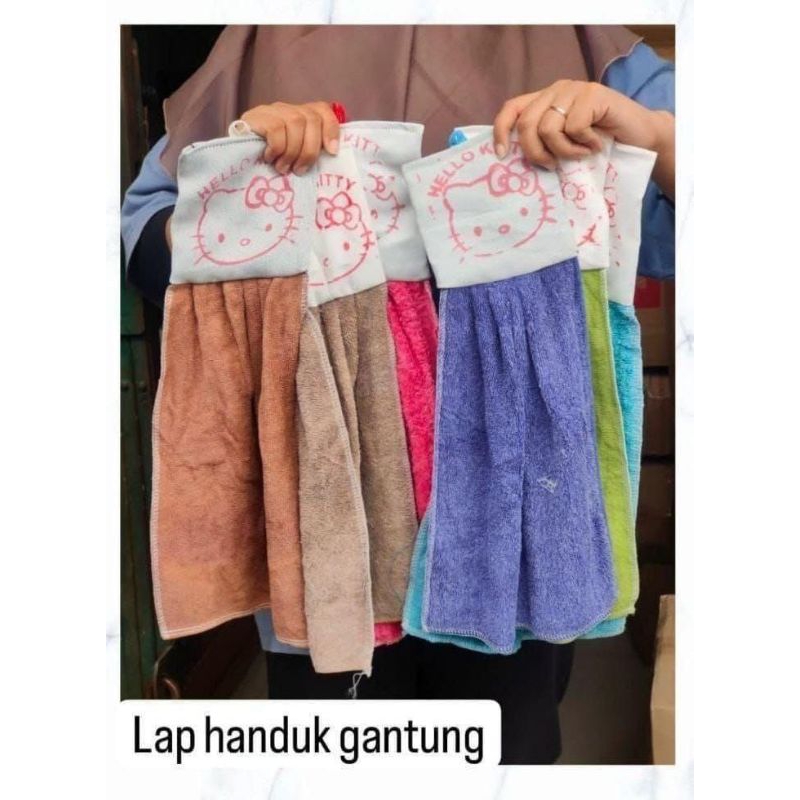 Lap Tangan Piring Handuk Gantung Lap Dapur Piring