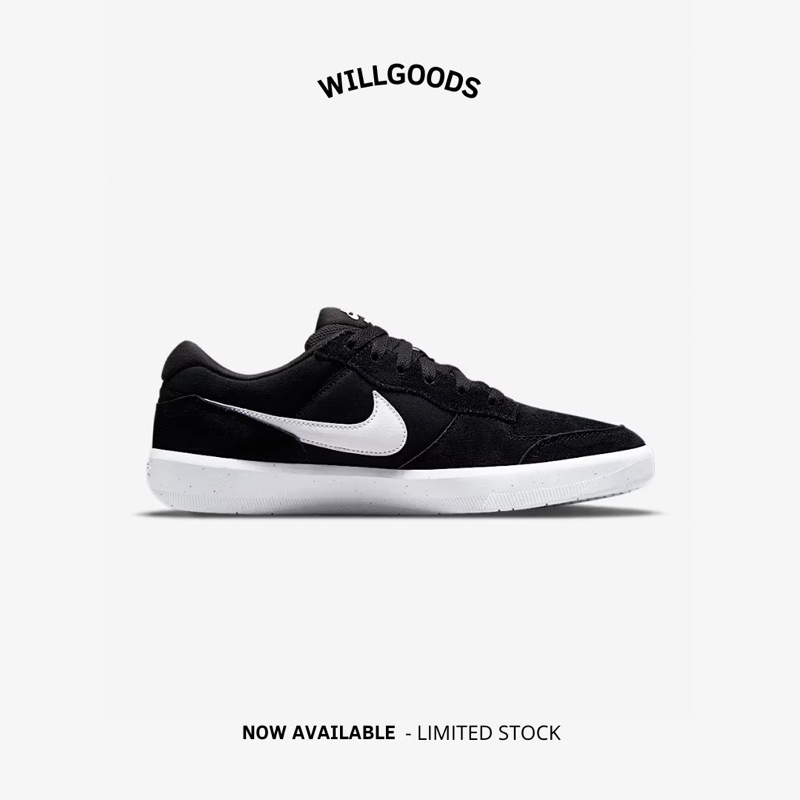Nike SB Force 58 Black White Original Resmi