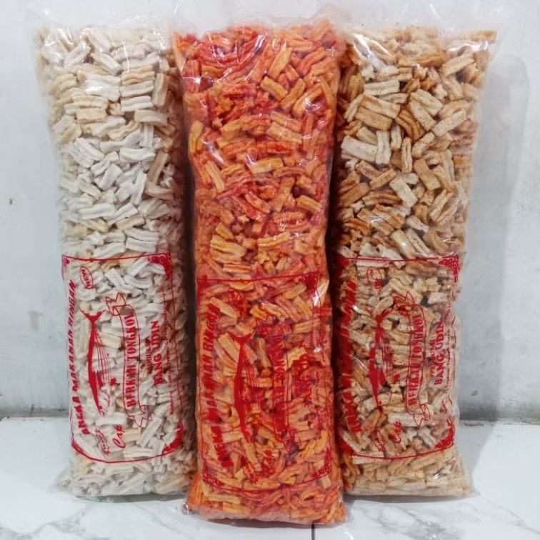 

KERUPUK KECIPIR 1KG RASA EXTRA PEDAS,ORIGINAL,BALADO
