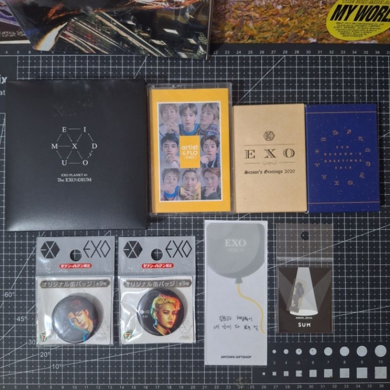 EXO Official Merch Season's Greeting 2019 2020 Artist & Flo Planet The Exo'rdium Pin Sehun Kai PC Ph