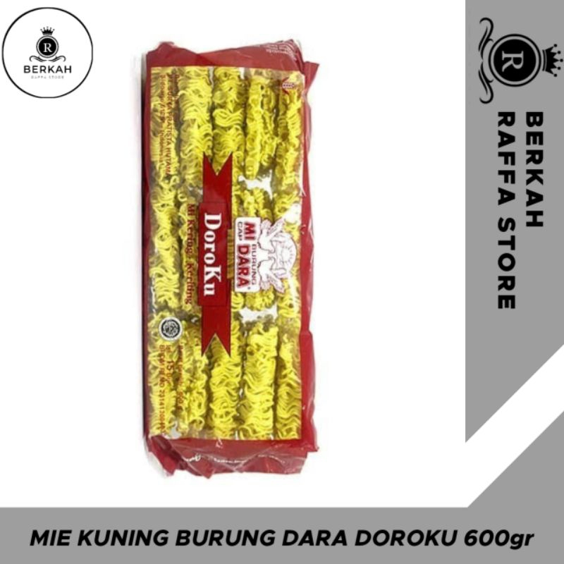 

Mie Kuning Cap Burung Dara Doroku 600gr / Mie Kering Keriting