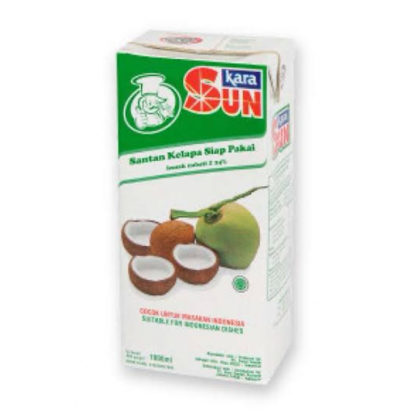 

dun kara santan instan 1 liter santan kelapa siap pakai