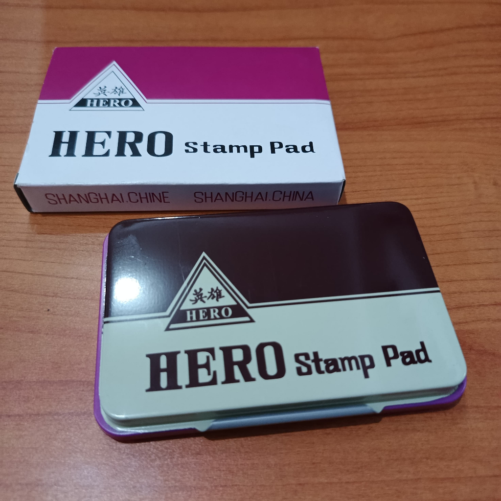 

Bantalan / tempat Stempel / Stampel / Stamp Pad HERO +Tinta Violet