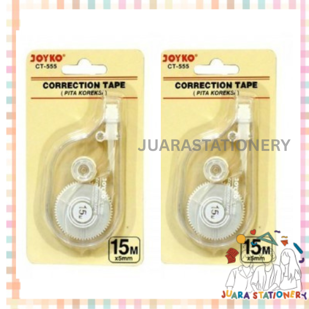 

(881) JUARASTATIONERY Correction Tape Joyko CT-555 15m / Tip Ex Kertas Tip-Ex Kertas