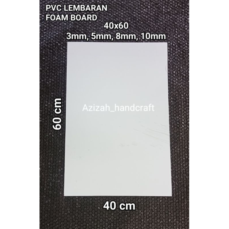 Lumayan_Banget Pvc Foam Board 40X60 Cm 3Mm /Pvc Lembaran Foam Board