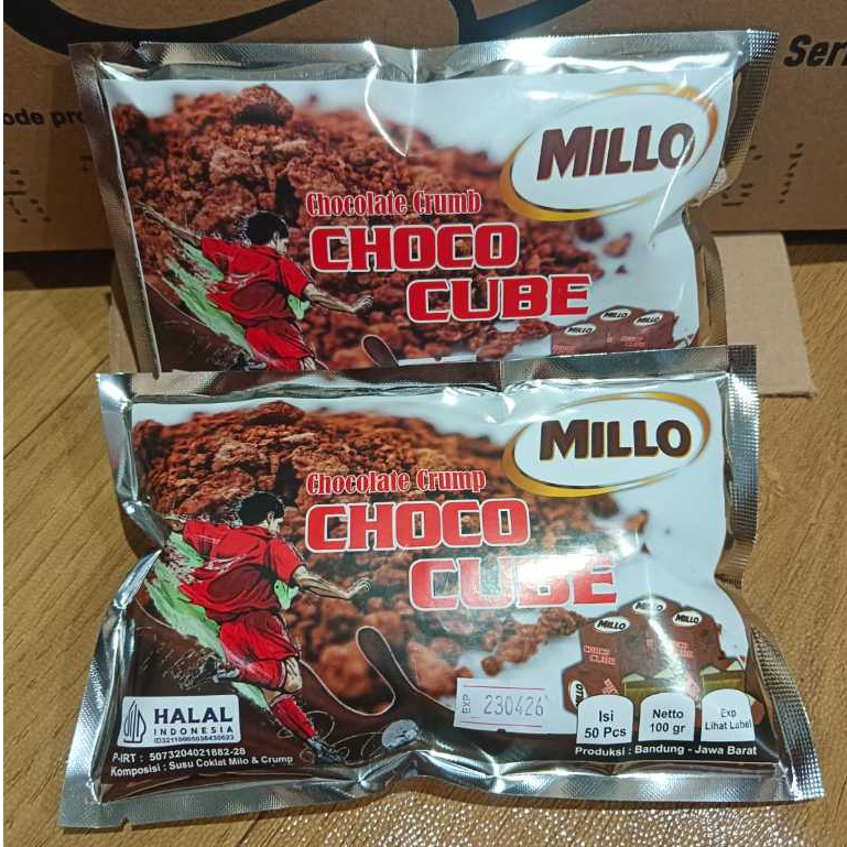 

Millo Cube Lokal Chocolate Crumb 2 Pack (Per Pack Isi 50 Cube)