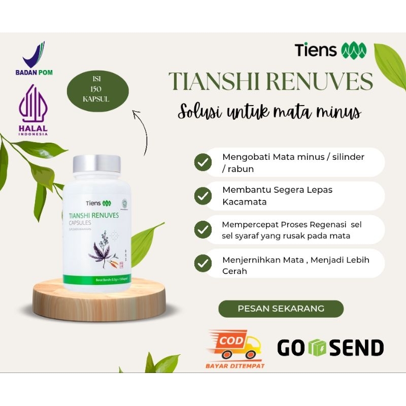RENUVES TIENS / OBAT MATA MINUS AMPUH ORIGINAL TIENS