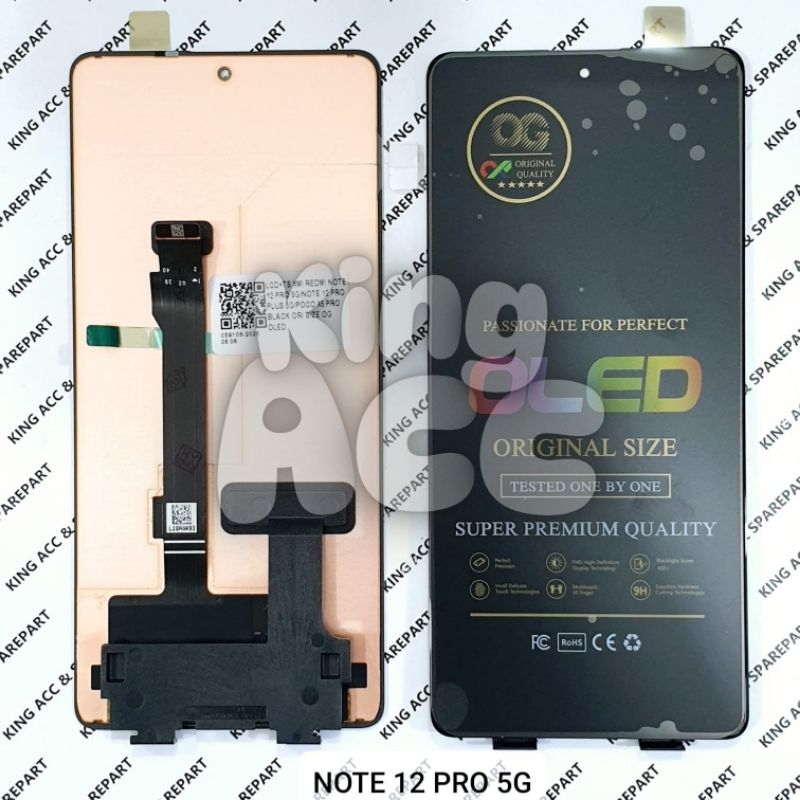 OLED OG LCD TOUCHSCREEN XIAOMI REDMI NOTE 12 PRO 5G / NOTE 12 PRO PLUS 5G / POCO X5 PRO 5G  BLACK OG