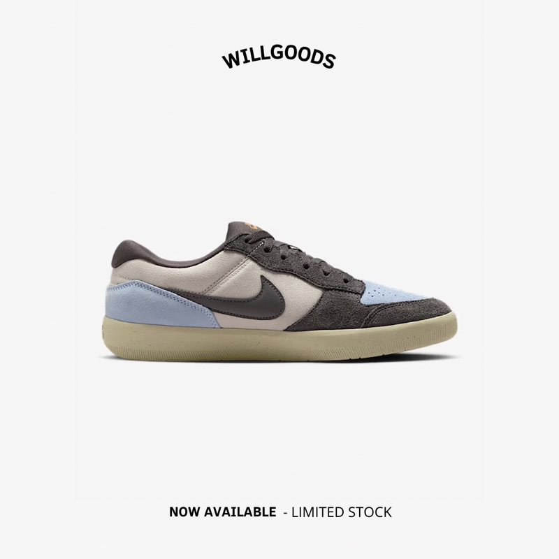 Nike SB Force 58 Light Orewood Brown Psychic Blue Original Resmi