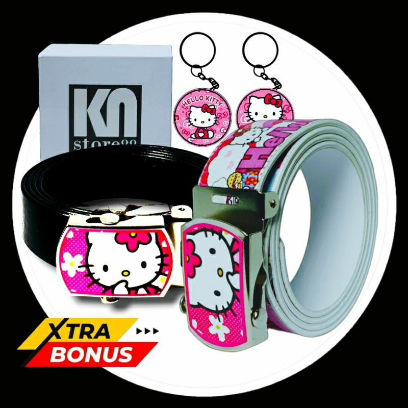 Ikat pinggang/Sabuk anak TK/SD bahan berkualitas Hello Kitty 03.Trendi dan kekinian untuk fashion.