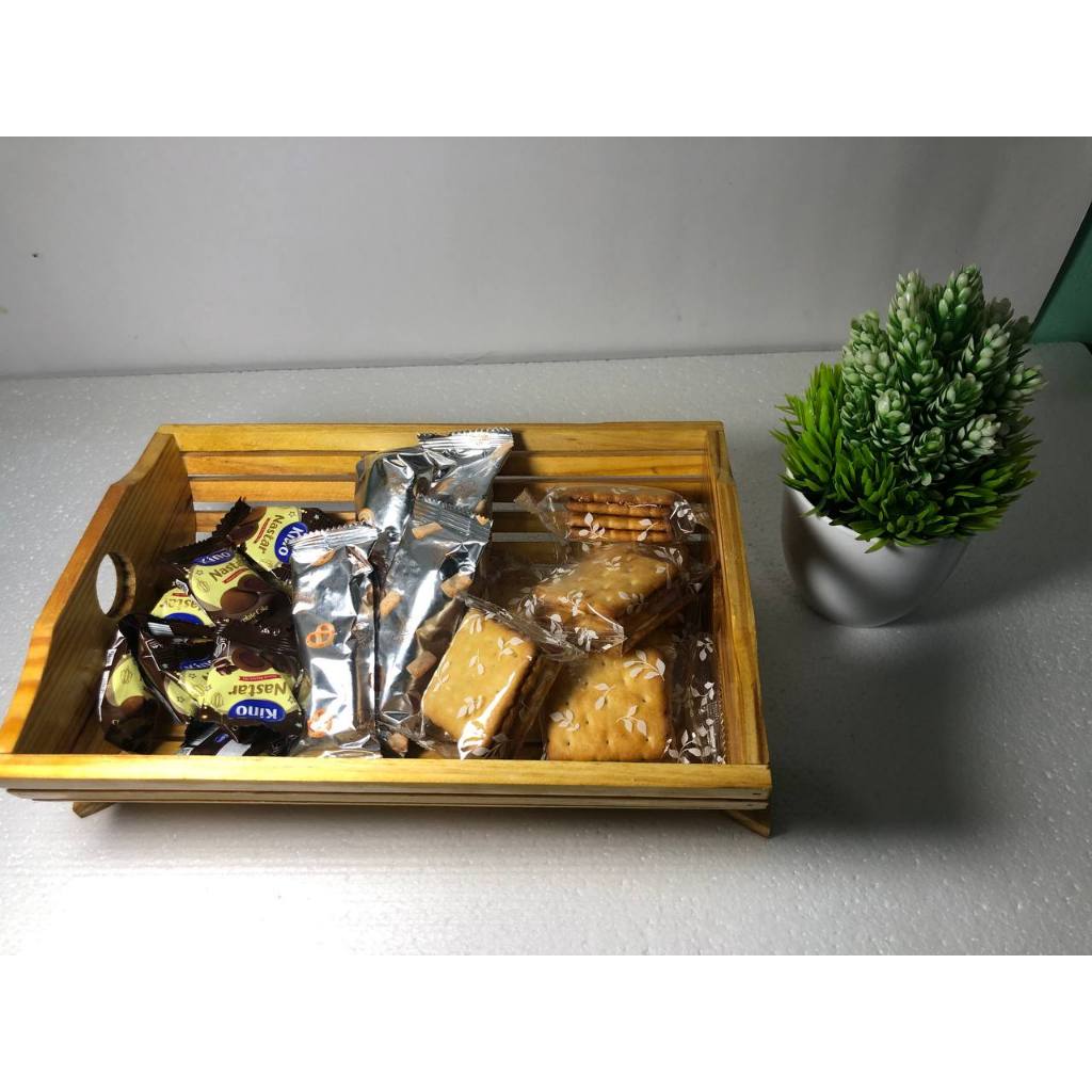 Rak Bumbu Dapur/Rak Buah Susun/Rak Roti/Tempat Parsel Kayu Jati Belanda Kanada Premium Glossy