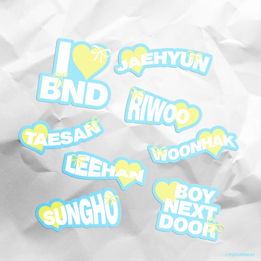 BOYNEXTDOOR STICKER SATUAN