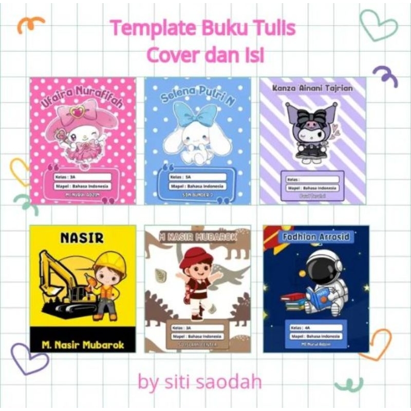 Buku tulis cover custom