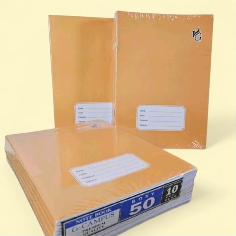 

Buku Tulis G-Campus Boxy Sampul Coklat 50 lembar