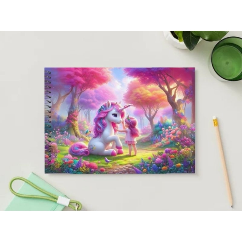 

Buku Gambar Premium A4 Ring Buku Sketsa Sketchbook Premium A4 Ring - Unicorn Edition