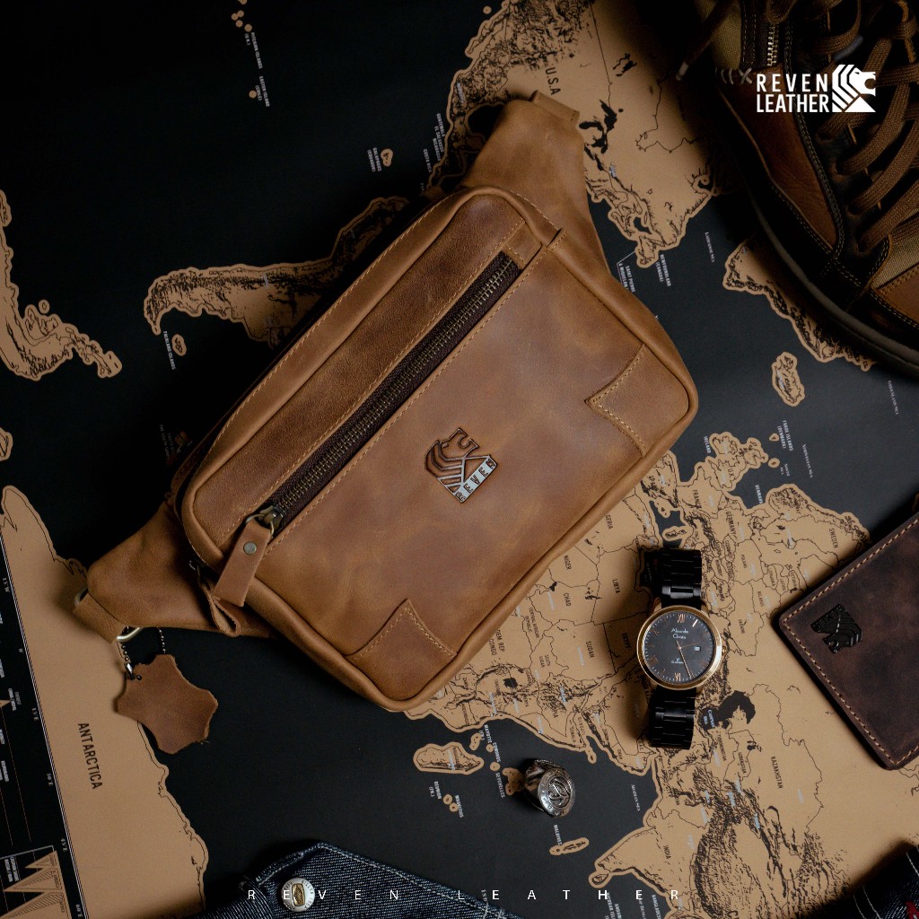 Tas Selempang Pria Kulit Asli / Tas Selempang Pria Kulit Asli REVEN HAZAR LEATHER