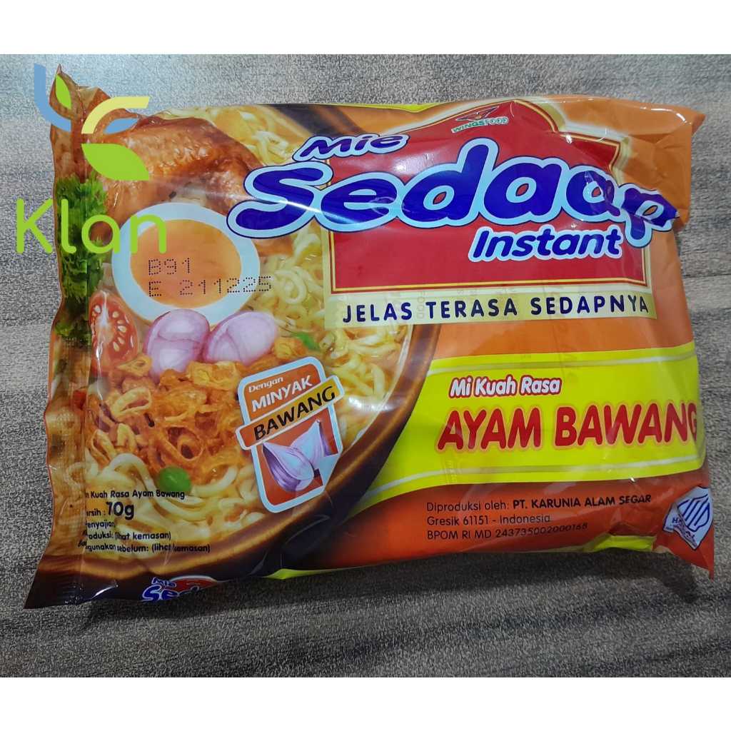 

SEDAP MIE KUAH RASA AYAM BAWANG/ MI RASA AYAM BAWANG/ SEDAAP MI KUAH 70GR