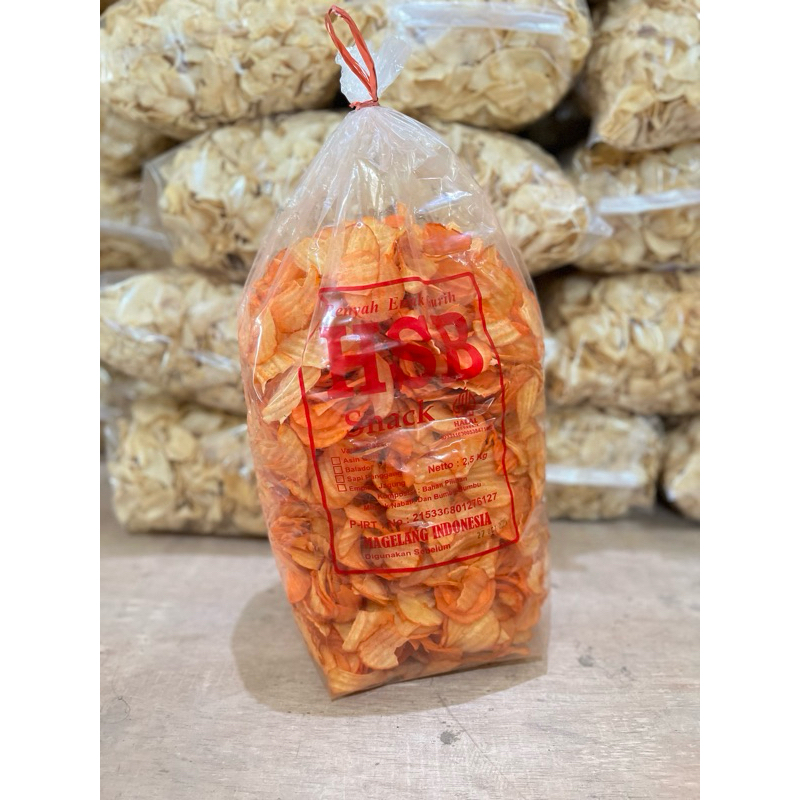 

Kripik Singkong Tabur Pedas HSB 2,5 Kg