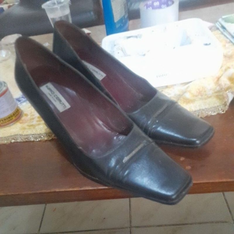 sepatu kulit impor seken mario cerutti buatan italy size 39