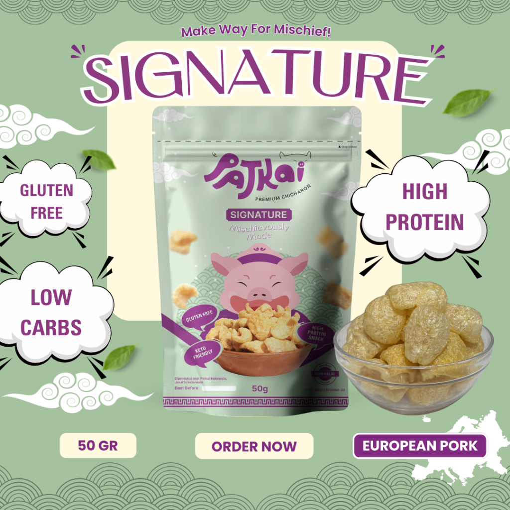 

Patkai Snack Kerupuk Babi Signature Flavour Regular Pack