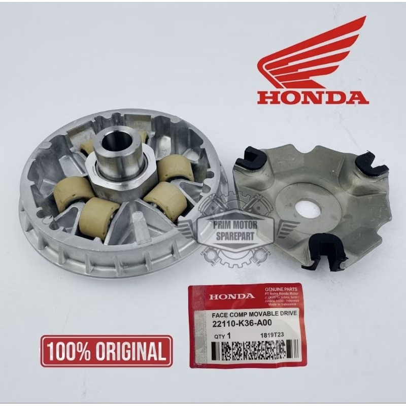 RUMAH ROLLER SET ASSY HONDA VARIO VARIO 125 LED NEW, VARIO 150 LED NEW, PCX 150 ORIGINAL KODE K36