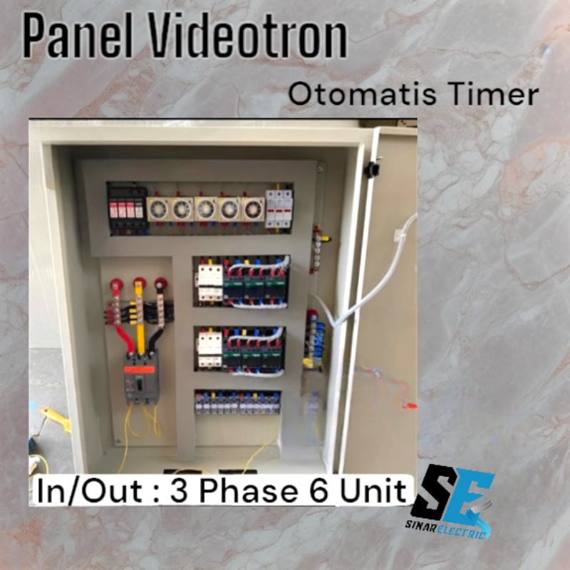 PANEL CONTROL VIDEOTRON OTOMATIS TIMER 3 PHASE