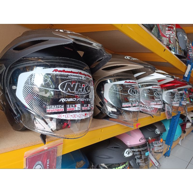 HELM NHK ~ Helm NHK Predator Kripton Solid Double Visor