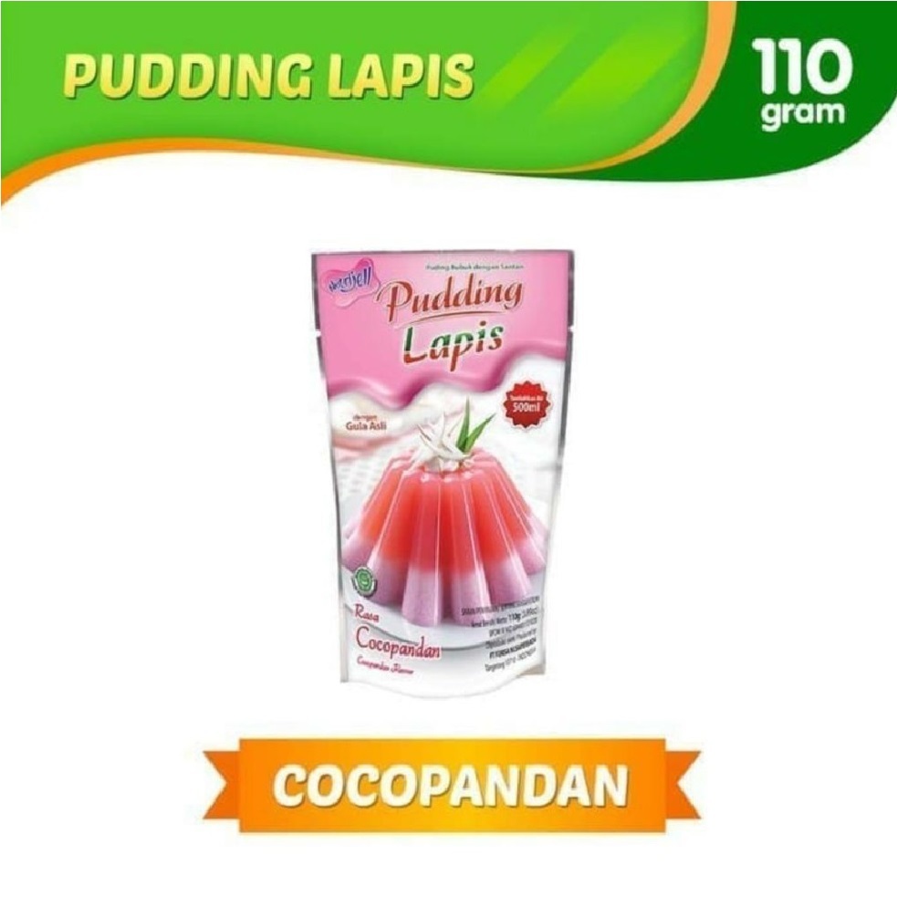 

Nutrijell Pudding Lapis Rasa Cocopandan 110 gr