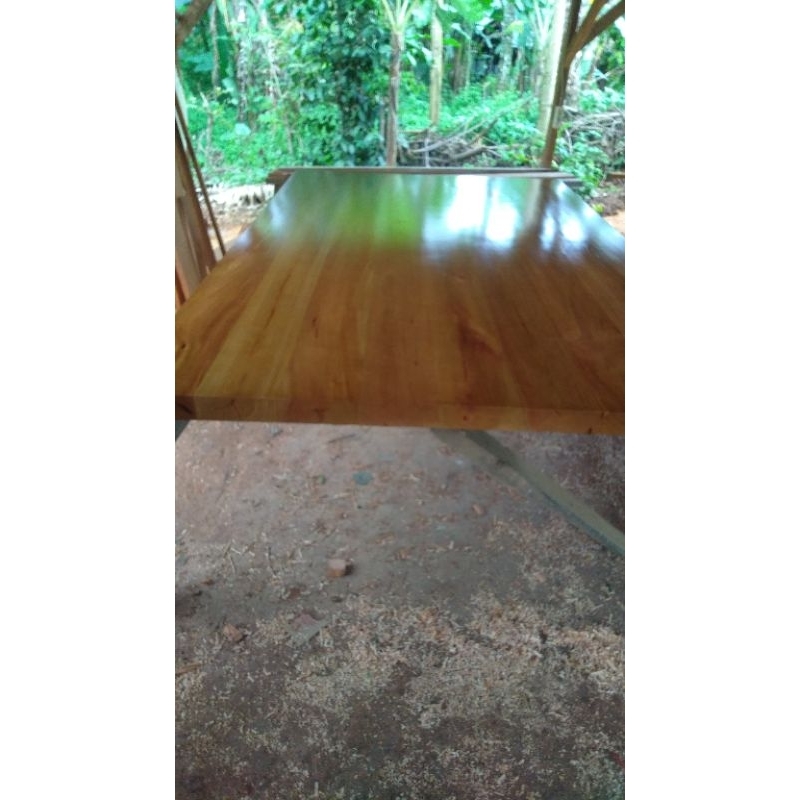 meja makan jumbo kayu mahoni