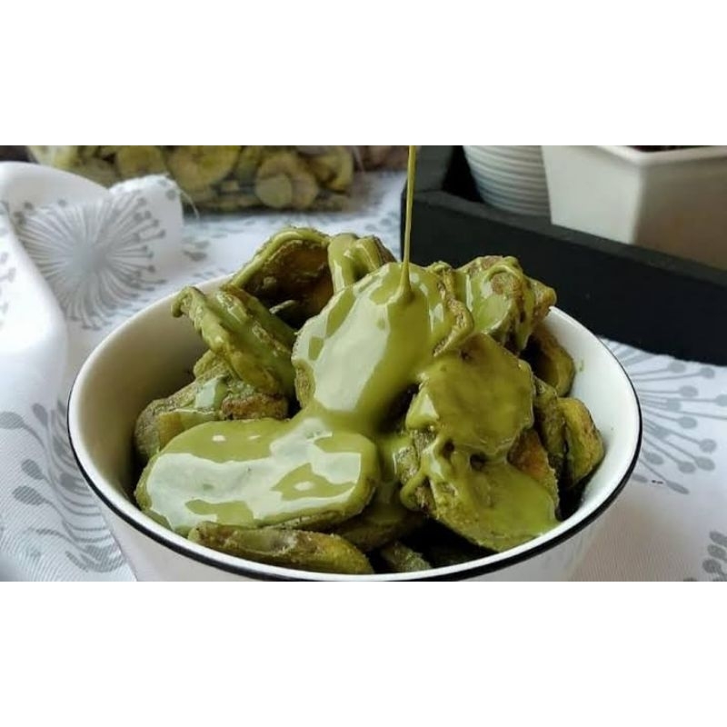 

KERIPIK PISANG LUMER RASA MATCHA KEMASAN THINWALL 500ML