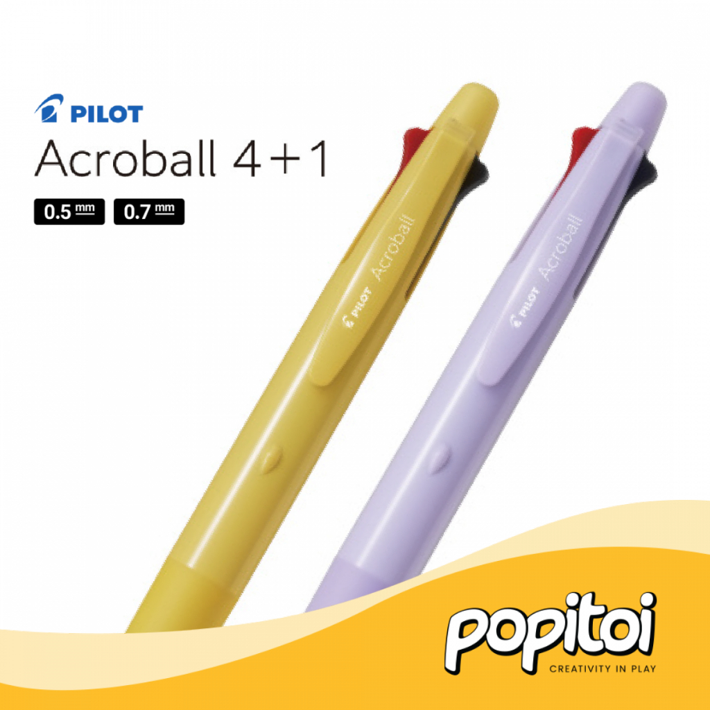 

Pilot Acroball 4+1 Multi Function Ballpoint Pen 0.5 0.7 mm Pulpen Multifungsi Pencil Pensil 4S