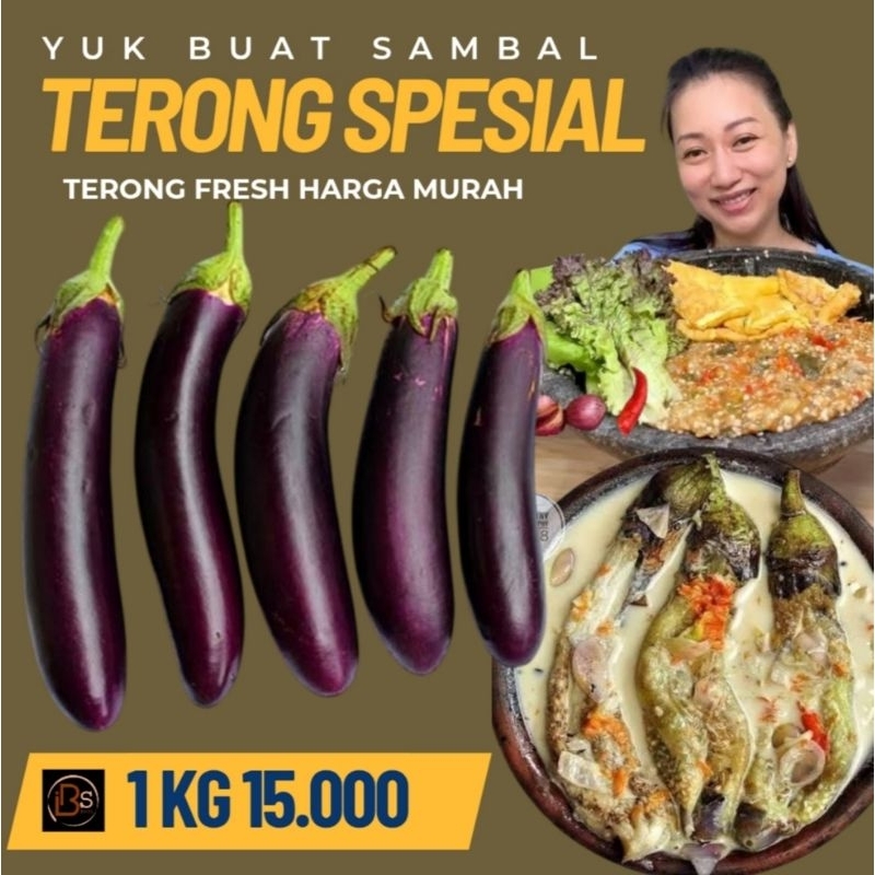 

Terong Fresh 1 kg bahan sambal mantap enak