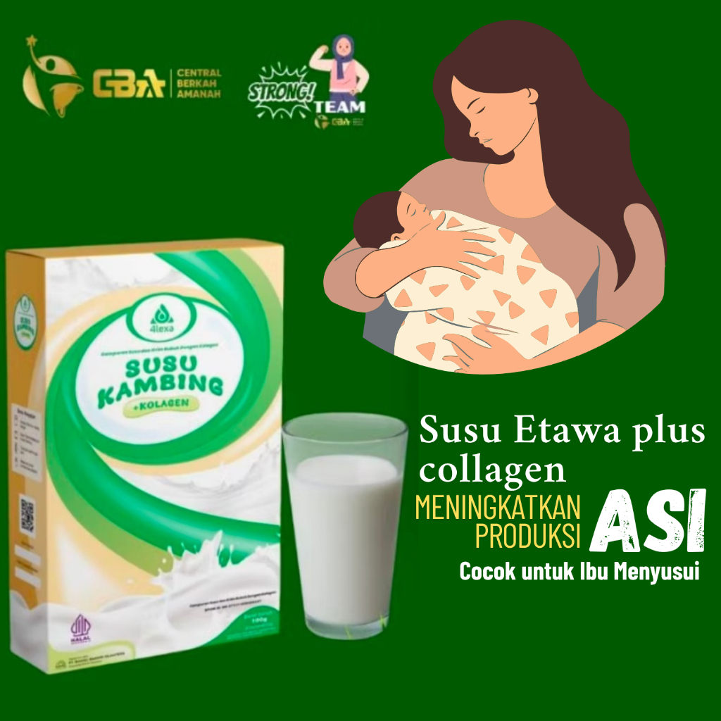 

4LEXA, SUSU ETAWA PLUS COLLAGEN, Meningkatkan Produksi ASI pada Ibu hamil, Pencerah Kulit dan Wajah