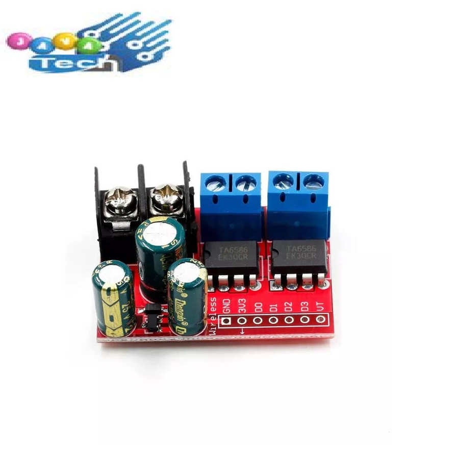 Driver Motor DC Dual Bridge 5A 3-14V Compatible L298N L293D Arduino