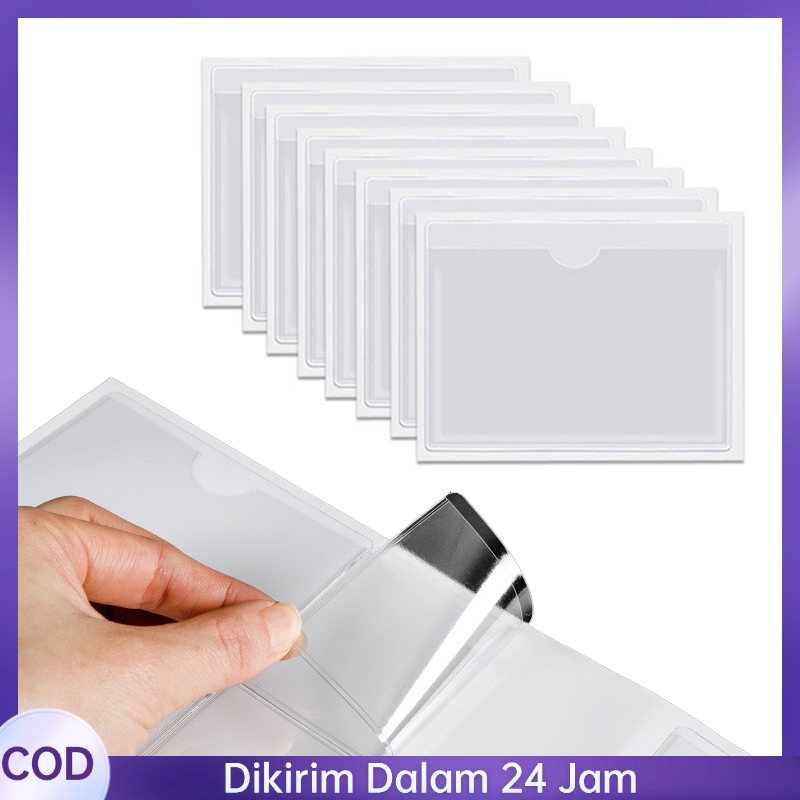 

8/16 Pcs Label Sticker Card Tag Label Nama Pemegang Kartu Yang Dapat Disegel Perekat Stiker LabelAdhesive label bag