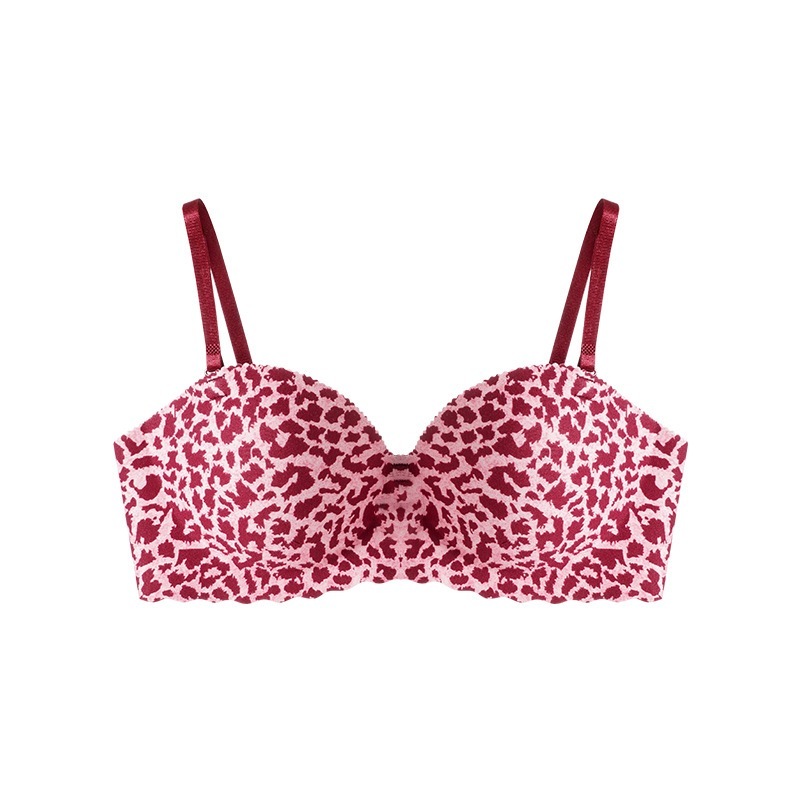 BV.ID BR1931 BH Bra Wanita Tanpa Kawat Motif Macan Tutul – Bralette Seamless Push-Up Nyaman