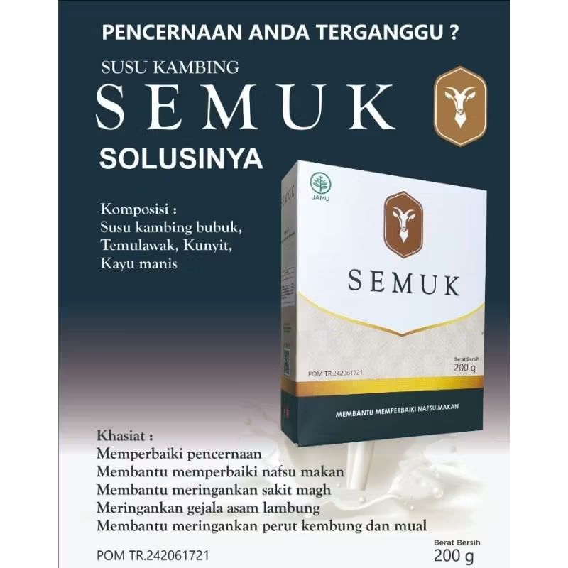 

Semuk Susu kambing Etawa Plus Herbal Untuk Membantu Memperbaiki Nafsu Makan.