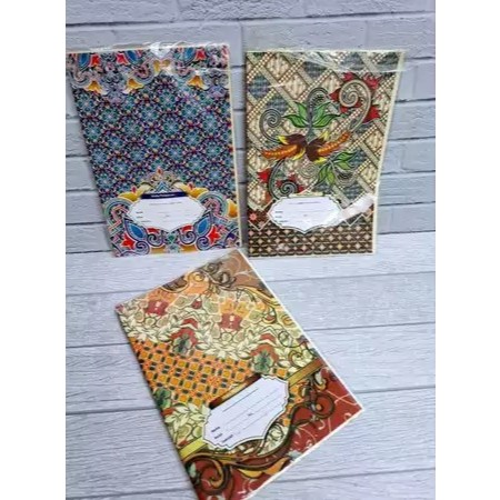

Sampul Buku Tulis BATIK Isi 20 Lembar ( Boxy & Kwarto )