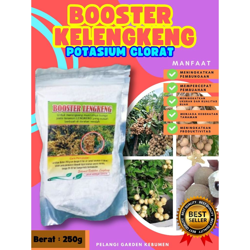 KUALITAS TERBAIK  Booster Buah Kelengkeng Murni 1Kg, Booster Buah Kelengkeng Merah
