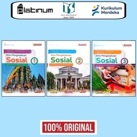 Buku IPS ILMU PENGETAHUAN SOSIAL Untuk kelas 7 8 9 SMP / Kurikulum Merdeka / IPS SMP / Platinum