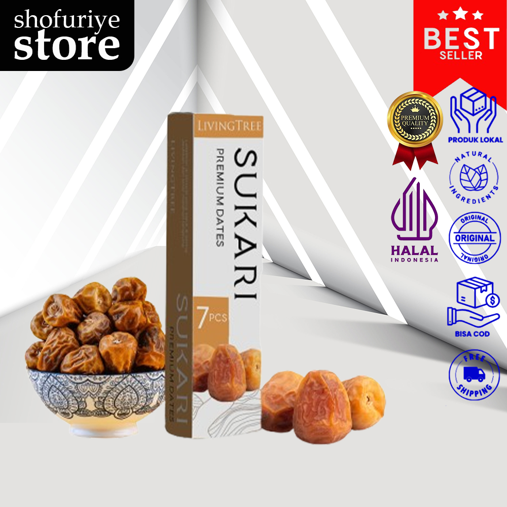 

Kurma Sukari Premium 7 Butir Kemasan Ekslusif Isian Hadiah Hampers