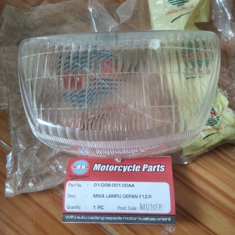 mika lampu depan  FIZ R / FIZR merk mpm/ kaca motor YAMAHA