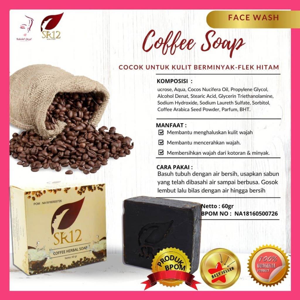 SK12 Coffee Soap  Sabun Kopi dengan Manfaat Maksimal untuk Kulitmu