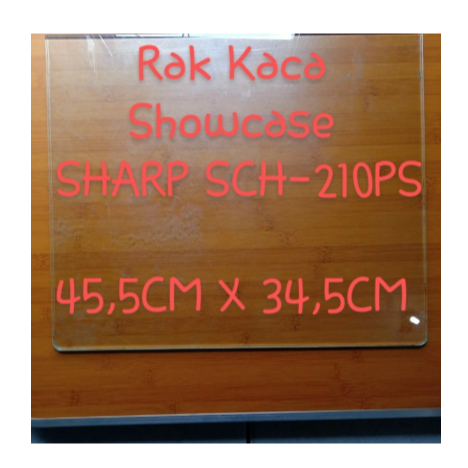 rak kaca showcase/lemari pendingin sharp sch-210ps