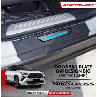 Sill Plate Scuff Plate samping Yaris Cross w/ LED BIG Otoproject
