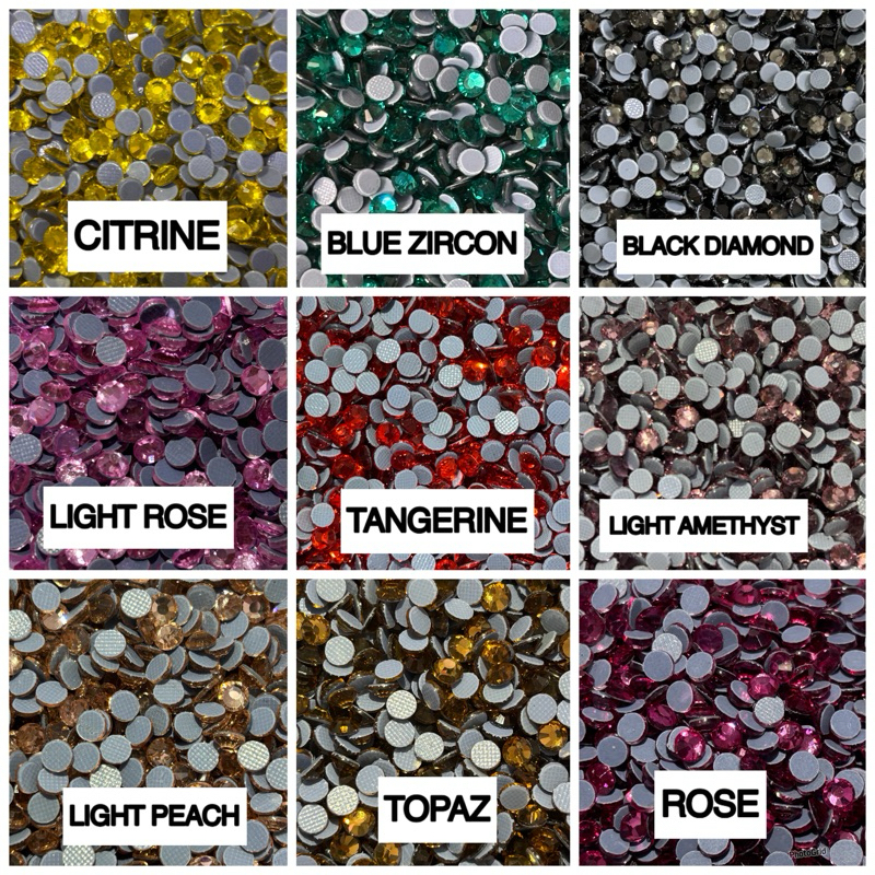 Premium Crystal Hotfix ss16 144pcs mote gosok crystal tempel Swarovski Rhinestones