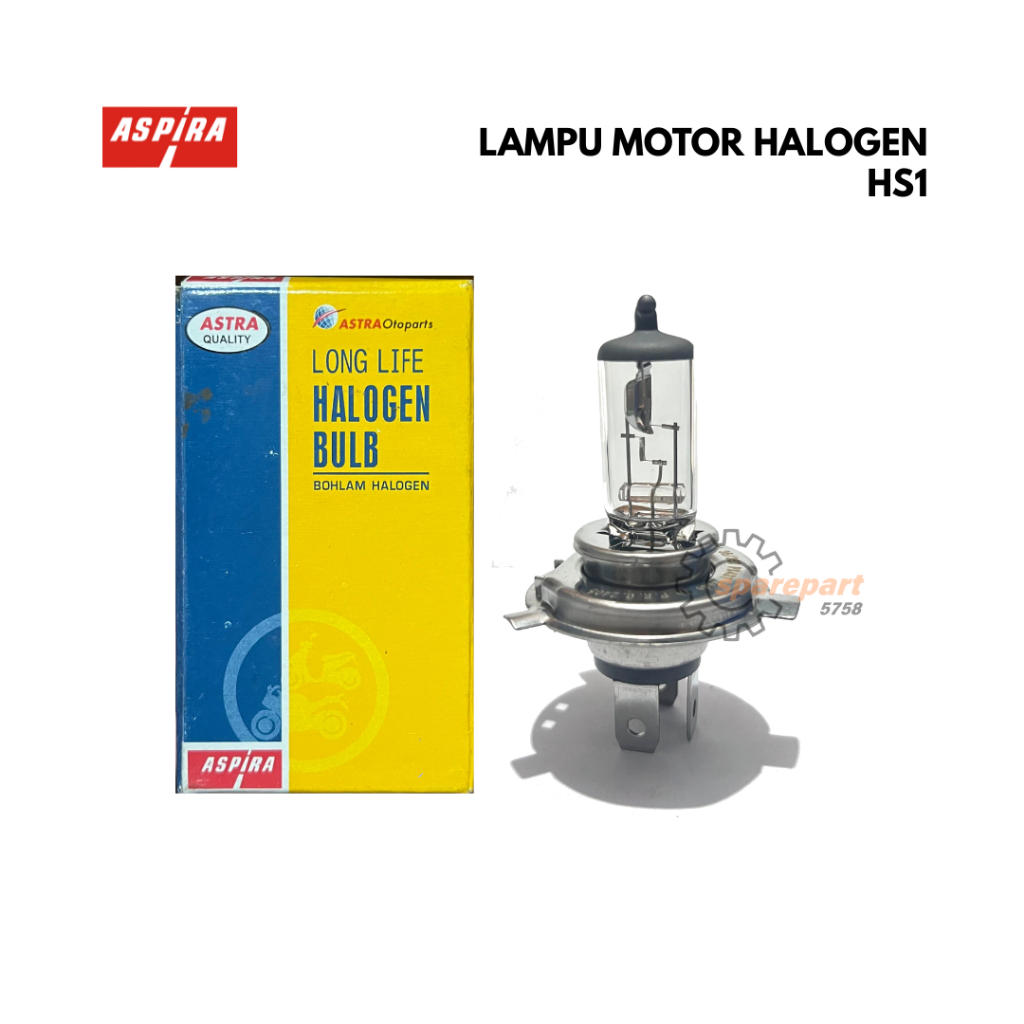 ASPIRA Bohlam Depan Halogen HS1 Lampu Depan Motor Vixion CBR Original