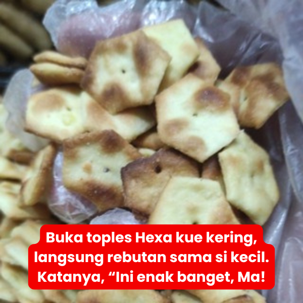 

Hexa kue kering asin gurih Camilan jajan lebaran JADUL 100GR LIVE snack cemilan murah anak kiloan