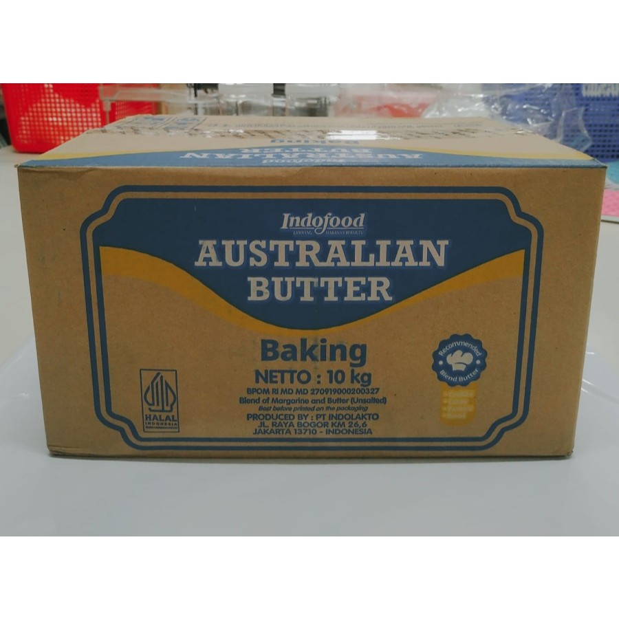

Australian butter unsalted 10kg dus mentega tawar